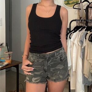 Stylish Camouflage Jean Shorts for Women